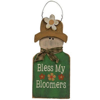 Distressed Wooden Spring Phrases Gardener Hanger 3 Asstd - The Fox Decor