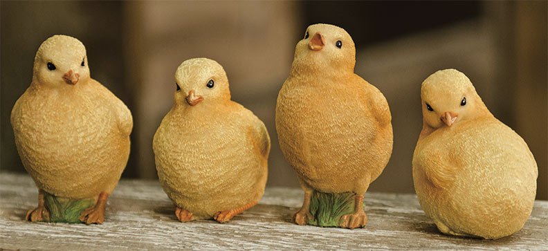 Resin Chick 4 Asstd each sold individually (not as a set.)