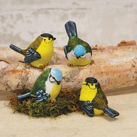 Mini Resin Bird 4 Asstd - The Fox Decor