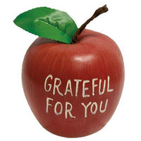 Grateful For You Engraved Resin Apple - The Fox Decor
