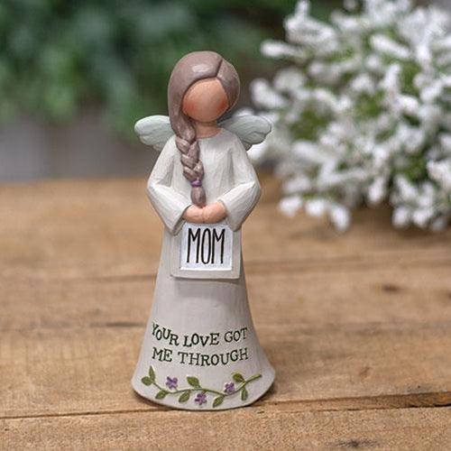 Mom Your Love Got Me Through Resin Angel - The Fox Decor