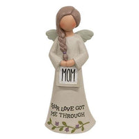 Mom Your Love Got Me Through Resin Angel - The Fox Decor