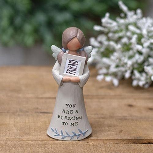 Friend You Are a Blessing Resin Angel - The Fox Decor