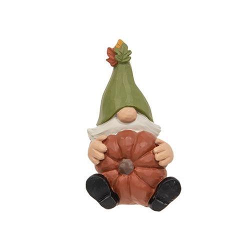 3 Set Resin Sitting Fall Gnome Figures - The Fox Decor