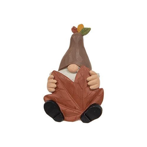 3 Set Resin Sitting Fall Gnome Figures - The Fox Decor