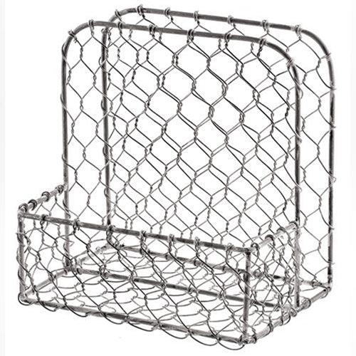 Galvanized Chicken Wire Napkin Holder - The Fox Decor