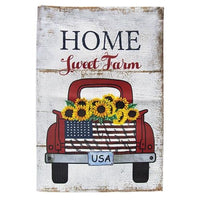 Thumbnail for Home Sweet Farm Red Truck Garden Flag - The Fox Decor