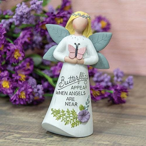 Butterflies Appear When Angels Are Near Resin Angel - The Fox Decor