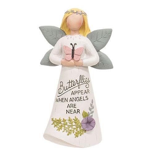 Butterflies Appear When Angels Are Near Resin Angel - The Fox Decor