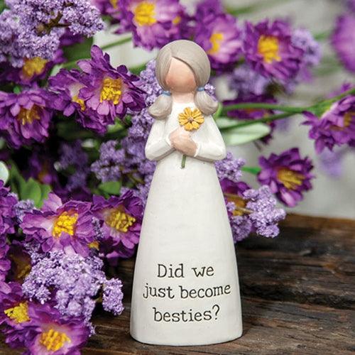 Did We Just Become Besties Mini Resin Angel - The Fox Decor