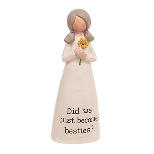 Did We Just Become Besties Mini Resin Angel - The Fox Decor