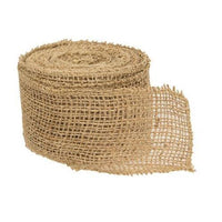 Natural Burlap Ribbon 25W x 10 Yards - The Fox Decor