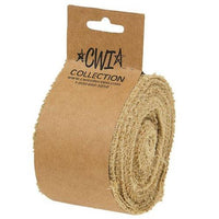 Natural Burlap Ribbon 25W x 10 Yards - The Fox Decor