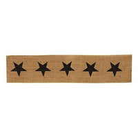 Black Star Burlap Ribbon - The Fox Decor