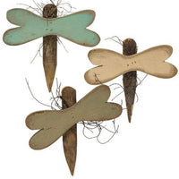 Wooden Dragonfly 10 Asstd - The Fox Decor