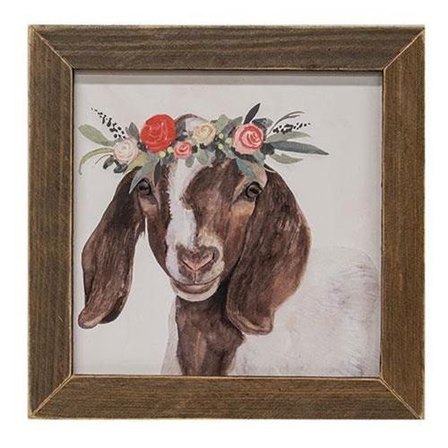 Garden Goat Framed Print - The Fox Decor