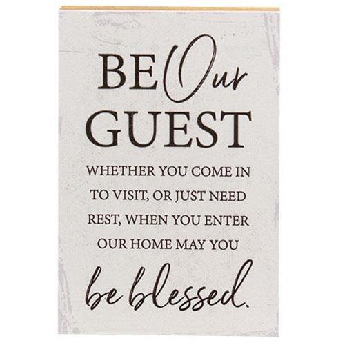 Be Our Guest Shelf Sitter 55 x 8 - The Fox Decor