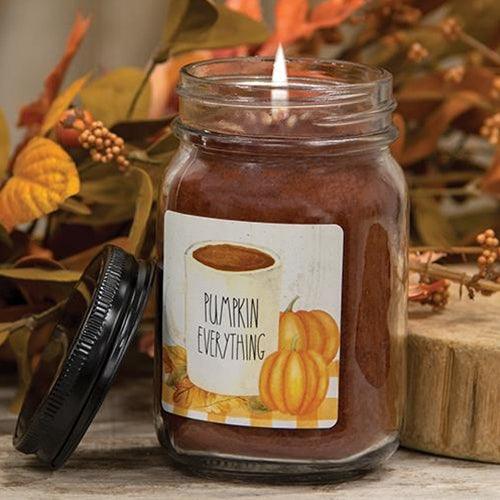 Pumpkin Everything Pumpkin Spice Pint Jar Candle - The Fox Decor