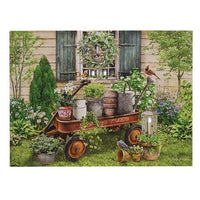 Lighted Garden Wagon Canvas Print - The Fox Decor