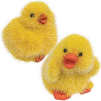 Flocked Resin Baby Duck or Chick 2 Asstd - The Fox Decor