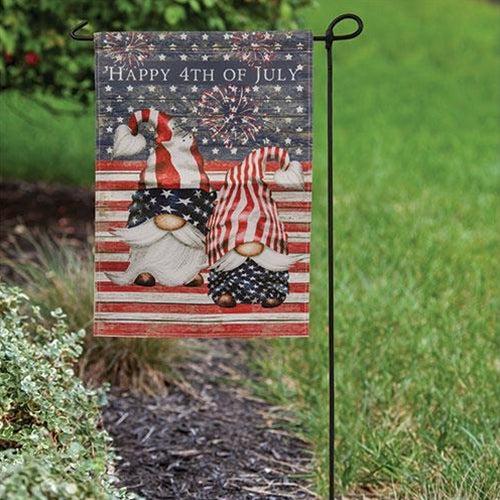 Gnome Duo 4th of July Garden Flag - The Fox Decor