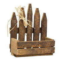 Rustic Lath Picket Planter - The Fox Decor