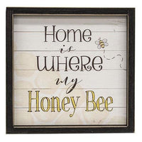 Home is Where my Honey Bee Framed Print - The Fox Decor