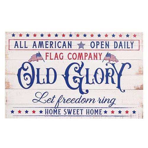 Olde Glory Shiplap Look Sign 26x16 - The Fox Decor
