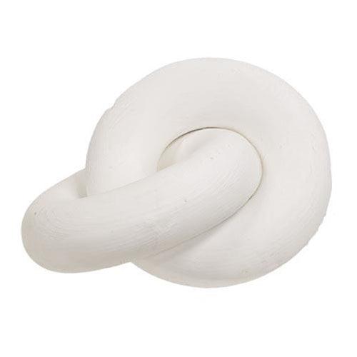 White Wooden Decor Knot - The Fox Decor