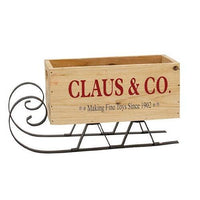 Clause & Co Wood Sleigh - The Fox Decor