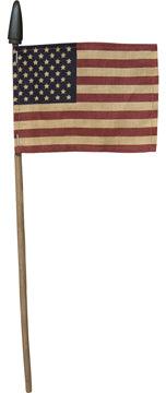 Primitive American Flag On Stick - The Fox Decor