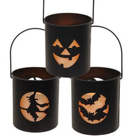 Metal Halloween LED Timer Luminary 3 Asstd - The Fox Decor