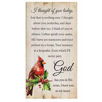 I Thought of You Today Cardinal Sign - The Fox Decor