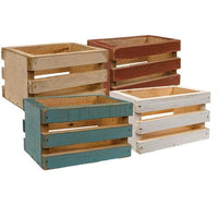 Rustic Wood Spring Crate 4 Asstd - The Fox Decor