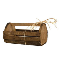 Natural Lath Large Rounded Tote - The Fox Decor