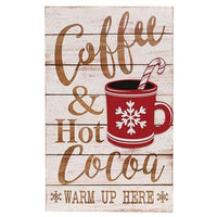 Coffee & Hot Cocoa Slat Look Sign - The Fox Decor