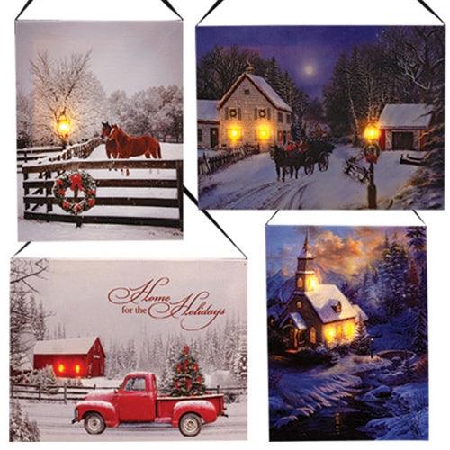 Lit Canvas Print 8 18 Asstd - The Fox Decor