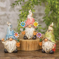 Resin Garden Gnome 3 Asstd - The Fox Decor