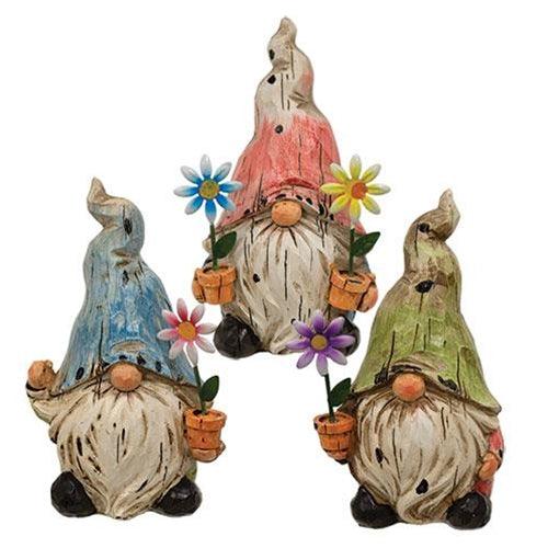Resin Garden Gnome 3 Asstd - The Fox Decor