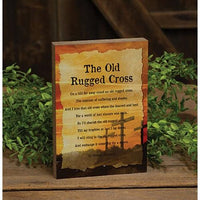 The Old Rugged Cross Block - The Fox Decor