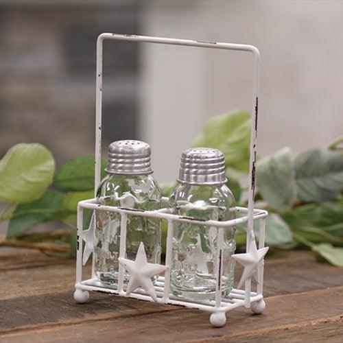 Star Salt and Pepper Caddy W Shakers - The Fox Decor