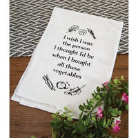 When I Bought These Vegetables Dish Towel - The Fox Decor