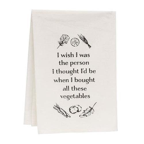 When I Bought These Vegetables Dish Towel - The Fox Decor