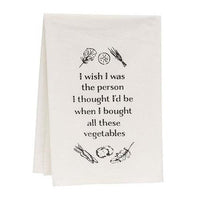 When I Bought These Vegetables Dish Towel - The Fox Decor