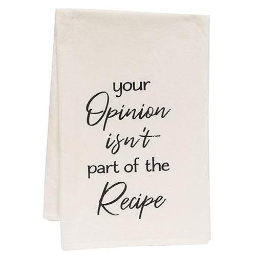 Your Opinion Dish Towel - The Fox Decor