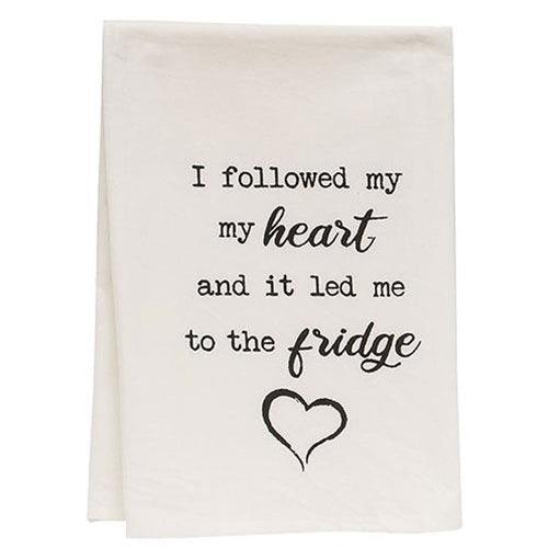 I Followed My Heart Dish Towel - The Fox Decor