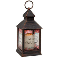 Merry Christmas Lantern 2 Asstd - The Fox Decor