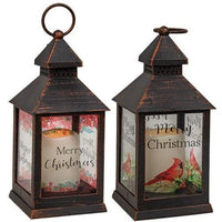 Merry Christmas Lantern 2 Asstd - The Fox Decor