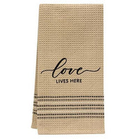 Love Lives Here Dish Towel - The Fox Decor