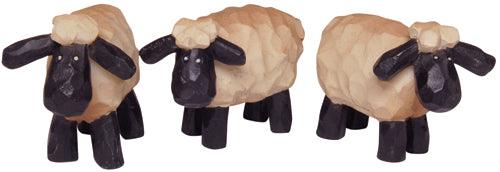3 Set 1 Mini Resin Sheep - The Fox Decor